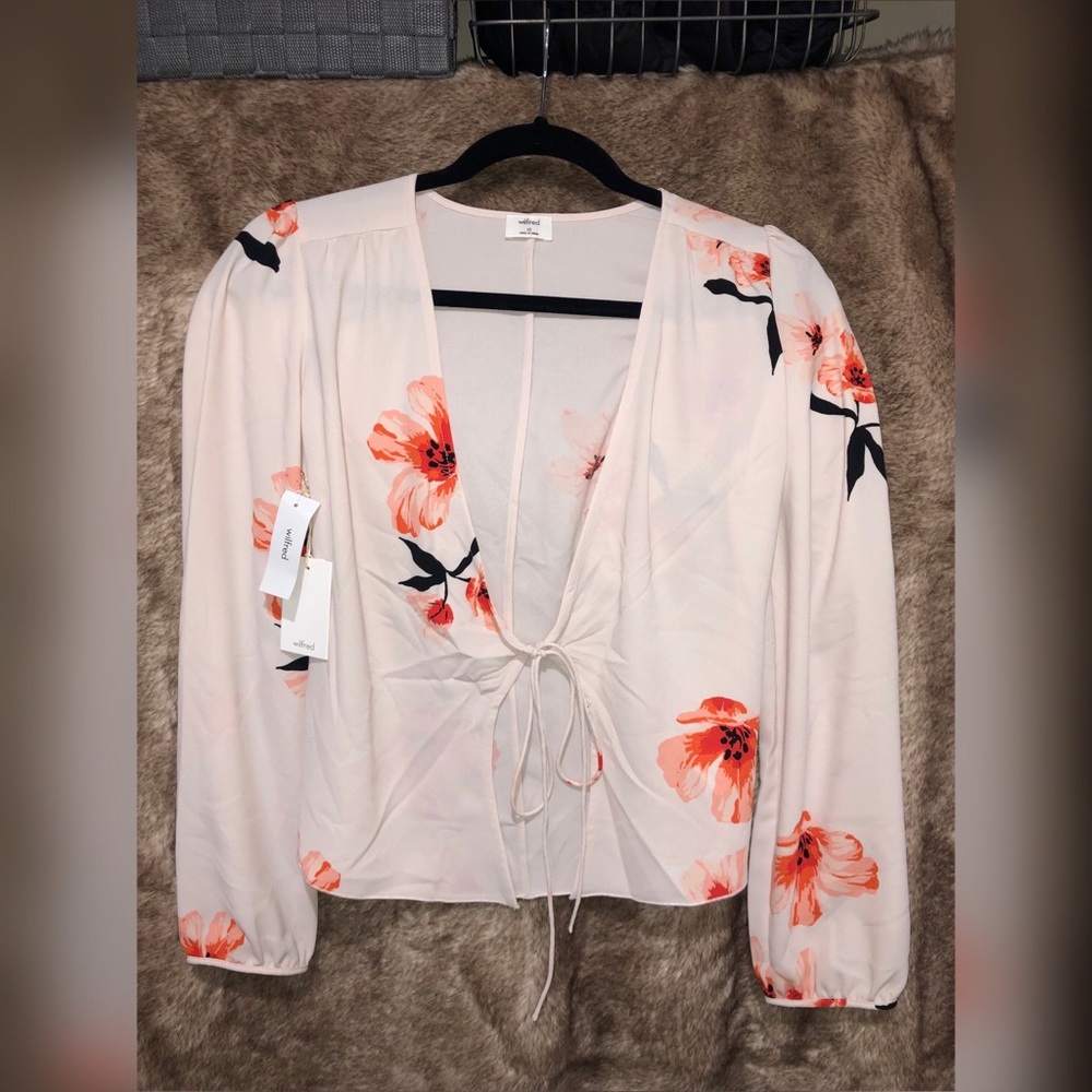 NWT aritzia Wilfred Tia blouse